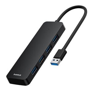 Baseus Hub USB la 4x USB 3.0, 5Gbps, 15cm - Baseus UltraJoy Series (B0005280B111-00) - Black 6932172636517 έως 12 άτοκες Δόσεις