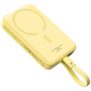 Baseus MagSafe External Battery, USB-C, Lightning, 30W, 10000mAh - Baseus Magnetic Mini (P1002210BY23-00) - Yellow 6932172642808 έως 12 άτοκες Δόσεις