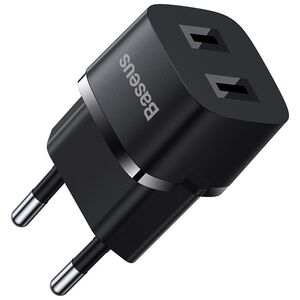 Baseus Charger for 2x USB Socket - Baseus (P1015484800111-00) - Black 6932172632199 έως 12 άτοκες Δόσεις