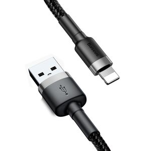 Baseus Baseus - Data Cable Cafule (CALKLF-CG1) - USB to Lightning, 1.5A, 2m - Gray Black 6953156275010 έως 12 άτοκες Δόσεις