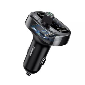 Baseus Car Charger with Modulator, 2x USB, TF Card, MP3 - Baseus (CCMT000301) - Black 6932172628239 έως 12 άτοκες Δόσεις