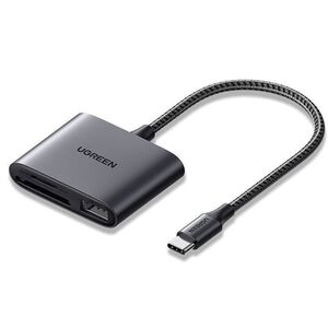 USB-C Card Reader + USB, UGREEN CM387 (black) 6957303887989