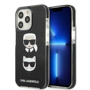 Karl Lagerfeld KLHCP13XTPE2TK iPhone 13 Pro Max 6,7" hardcase czarny/black Karl&Choupette Head 3666339048679