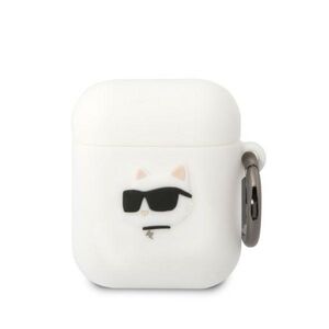 Karl Lagerfeld KLA2RUNCHH AirPods 1/2 cover white/white Silicone Choupette Head 3D 3666339087920