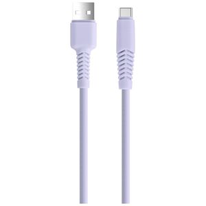 Setty cable USB - USB-C 1,5 m 2,1A KSA-C-1.529 lilac 5900495032942