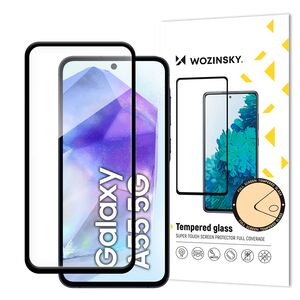 Wozinsky Tempered Glass Full Glue for Samsung Galaxy A55 with black frame 5907769360480