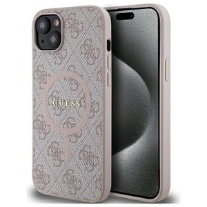 Guess case for iPhone 14 6,1&quot; GUHMP14SG4GFRP pink HC MAGSAFE PU 4G RING CLASSIC LOGO 3666339226701