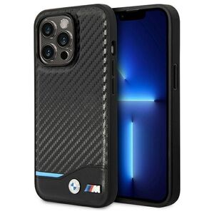 Case BMW BMHCP14L22NBCK iPhone 14 Pro 6.1 &quot;black / black Leather Carbon 3666339067182