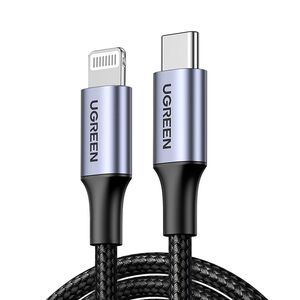 Ugreen US304 60759 Lightning - USB-C 2.0 MFi cable 1 m - gray 6957303867592