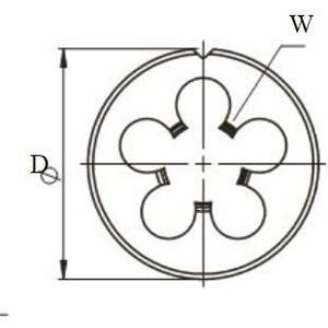 Fanar Narzynka G 3/4" DIN-24231 (A) HSSE INOX (N2-188001-3135)