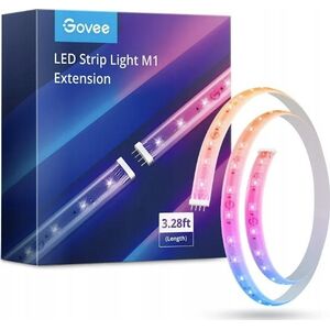 Govee Govee H100E LED Strip Light M1 Extension 1m | Przedłużacz paska LED | RGBIC+, kompatybilność z Matter