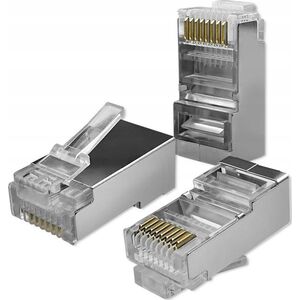 Qoltec Wtyk złšcze modularne RJ45 | CAT5e | FTP | Pozłacane styki |     100 sztuk