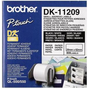 Brother taśma DK-11209 (black on white)