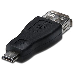 Adapter USB Akyga microUSB - USB Czarny  (AK-AD-08)