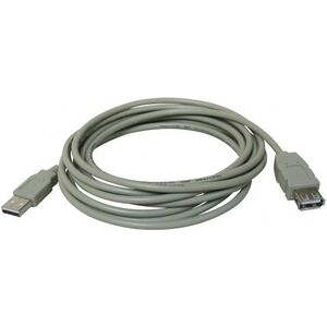 Kabel USB LAMA PLUS USB-A - USB-A 5 m Szary