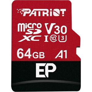 Karta Patriot EP Series MicroSDXC 64 GB Class 10 UHS-I/U3 A1 V30 (PEF64GEP31MCX)