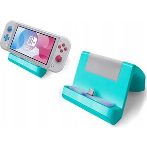 MARIGames stacja ładująca 2w1 do Nintendo Switch Lite turkusowa (SB5214)