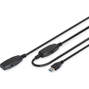 Kabel USB Digitus 10 m Czarny (DA-73105)