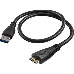 Kabel USB Akyga USB-A - microUSB 0.5 m Czarny (AK-USB-26)