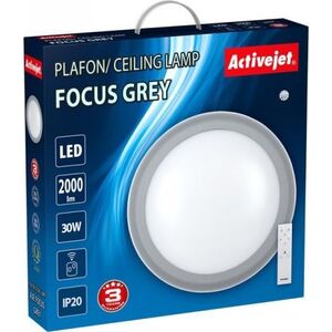 Lampa sufitowa Activejet Plafon LED Activejet AJE-FOCUS Grey + pilot