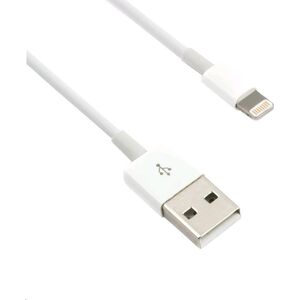 Kabel USB C-Tech USB-A - Lightning 1 m Biały (CB-APL-10W)