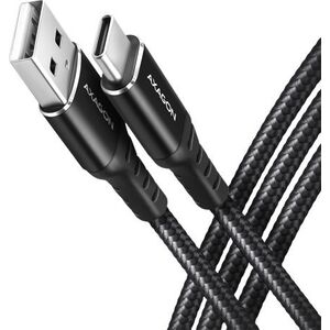 Kabel USB Axagon USB-A - USB-C 1.5 m Czarny (BUCM-AM15AB)