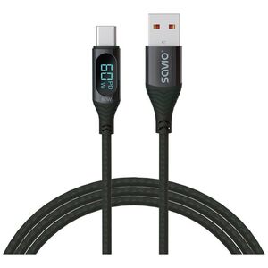 Kabel USB Savio USB-A - USB-C 1 m Czarny (SAVKABELCL-172)