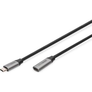 Kabel USB Digitus USB-C - USB-C 0.5 m Czarny (DB-300230-005-S)