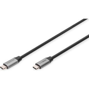 Kabel USB Digitus USB-C - USB-C 1 m Czarny (DB-300220-010-S)