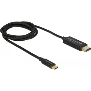 Kabel USB Delock USB-C - HDMI 1 m Czarny (84904)