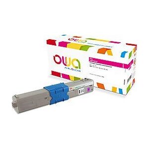 Tusz Armor Toner OWA Armor do OKI C301, C321, MC332, MC342, 1500p, 44973534, czerwona/magenta