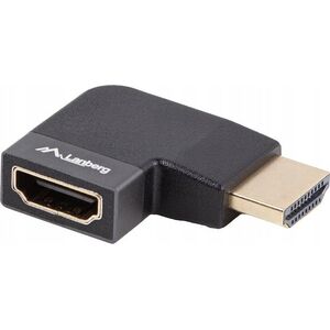 Adapter AV Lanberg Adapter Lanberg HDMI(F)->HDMI(F) 8K Kątowy Prawo Aluminimum Srebrny