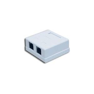 Alantec Gniazdo natynkowe FTP kat 5e 2xRJ45 zint - GN004