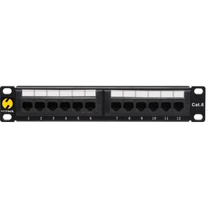 NetRack Patch panel 10" 12-portów Kat. 6 UTP (104-16)