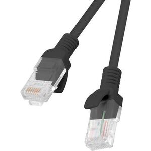 Lanberg Patchcord, Cat5e, nieekranowany, 1m, czarny (PCU5-10CC-0100-BK)