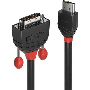 Kabel Lindy HDMI - DVI-D 2m czarny (36272)