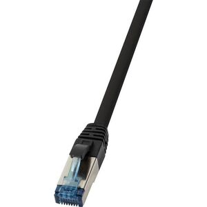 LogiLink Patchcable CAT6A S / FTP AWG 27 f. Przemysłowy czarny 0,5m (CQ6025S)