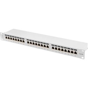 Lanberg Patch panel 1U 19" 24x RJ-45 Kat.6A Szary (PPSA-1024-S)