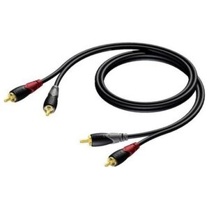 Kabel Procab RCA (Cinch) x2 - RCA (Cinch) x2 1.5m czarny (1KPCL080)