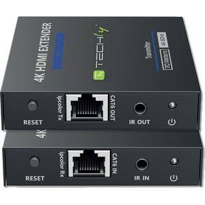 System przekazu sygnału AV Techly Extender HDMI 4K*60Hz Cat.6/6a/7 Zero Latecy IR do 70m