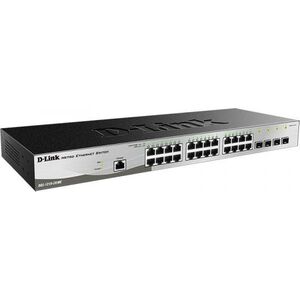 Switch D-Link D-Link DGS-1210-28/ME 28-Port Gigabit Metro Ethernet Smart Switch, 24x GbE, 4x SFP, fanless