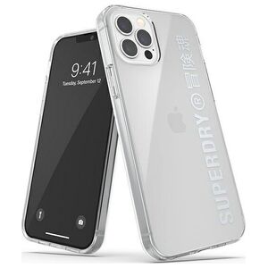 Superdry SuperDry Snap iPhone 12/12 Pro Clear Cas e srebrny/silver 42591