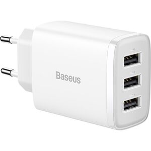 Ładowarka Baseus CCXJ020102 3x USB-A 3.4 A (BSU3406WHT)