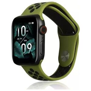 Pasek do smartwatcha Beline Sport Silicone do Apple Watch 42/44/45/49mm zielono-czarny green/black