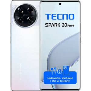 Smartfon Tecno Spark 20 Pro+ 8/256GB Biały  (4894947019128)