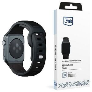 3MK 38/40/41 mm Black - 3mk Silicone Watch Strap for Apple