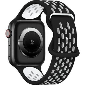 Beline Beline pasek Apple Watch New Sport Silicone 38/40/41mm czarno-biały black/white box