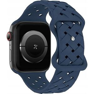 Beline Beline pasek Apple Watch Silicone Woven 42/44/45/49mm niebieski /deep blue box