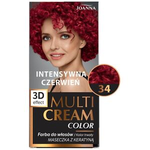 Joanna Multi Cream Color Farba nr 34 Intensywna Czerwień