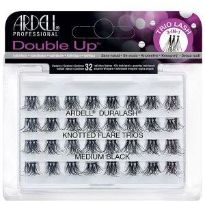 Ardell Double Up zestaw 32 kępek rzęs Medium Black